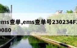 ems查单,ems查单号230234F20080