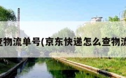 怎么查物流单号(京东快递怎么查物流单号)