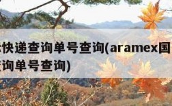 国际快递查询单号查询(aramex国际快递查询单号查询)