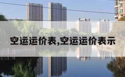 空运运价表,空运运价表示