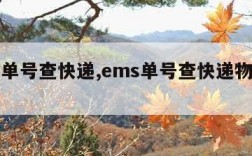 ems单号查快递,ems单号查快递物流信息