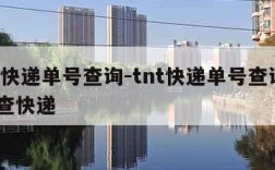 tnt快递单号查询-tnt快递单号查询快速 查快递