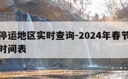 快递停运地区实时查询-2024年春节快递停运时间表