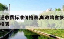 跨省快递收费标准价格表,邮政跨省快递收费标准价格表