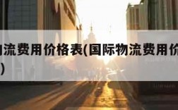 国际物流费用价格表(国际物流费用价格表2023年)