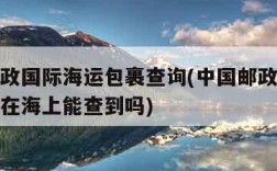 中国邮政国际海运包裹查询(中国邮政海运包裹查询在海上能查到吗)